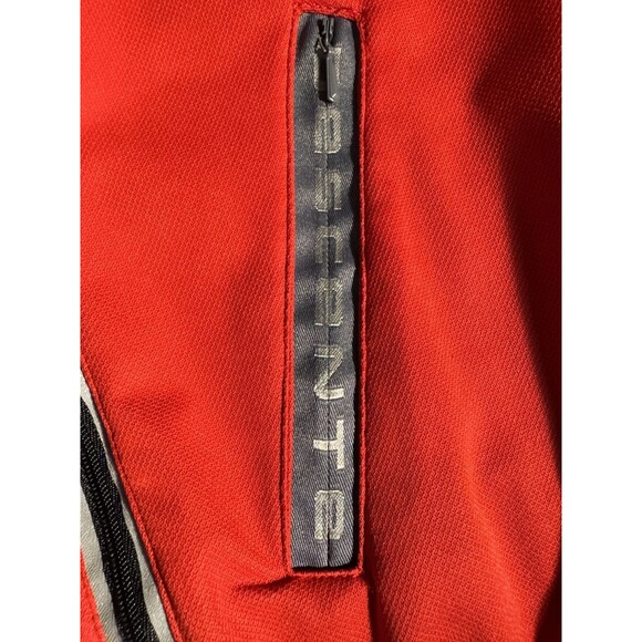 VINTAGE DESCENTE LONG SLEEVE CYCLING JACKET M RED Pockets Full Zip High Neck - Picture 12 of 12